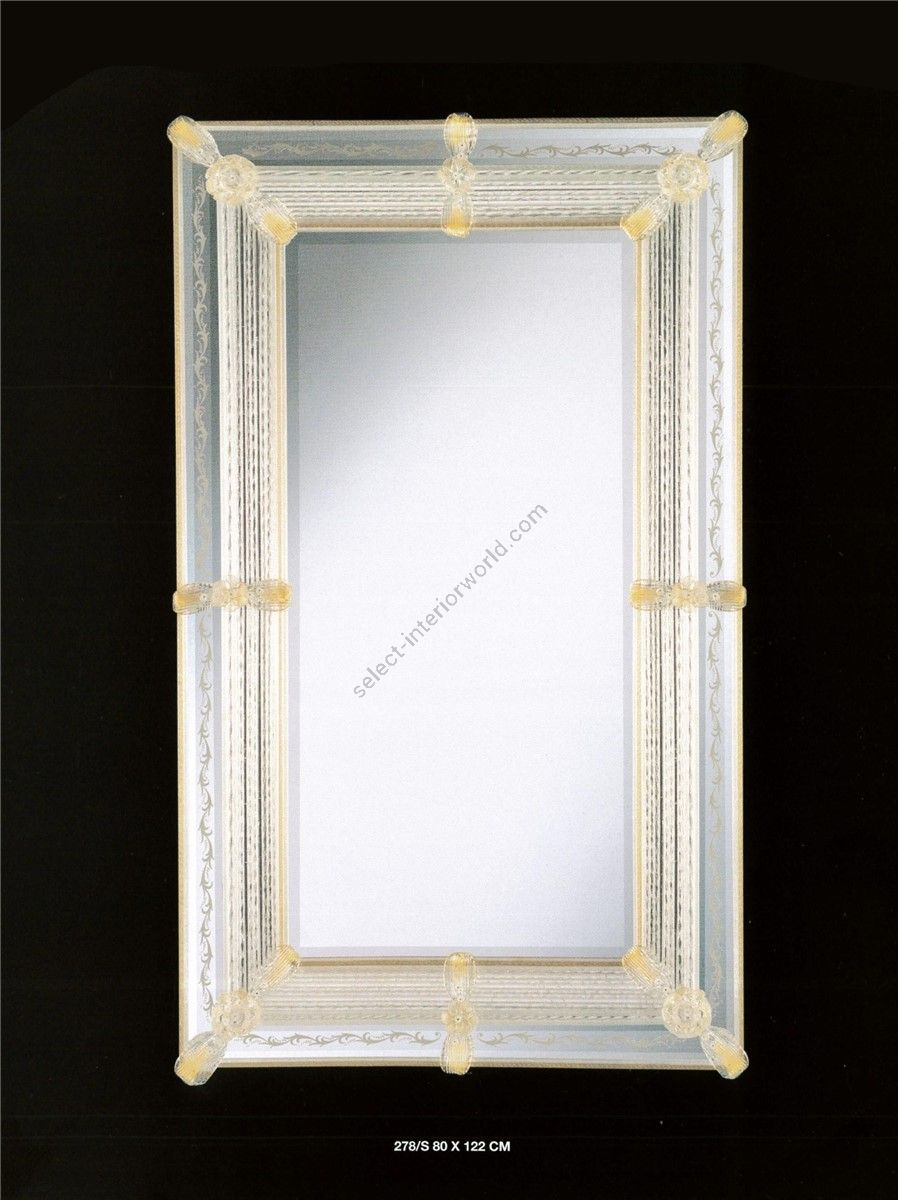 Italian Luxury Lighting / Wall Mirrors / Murano Glass Venetian Style 278S