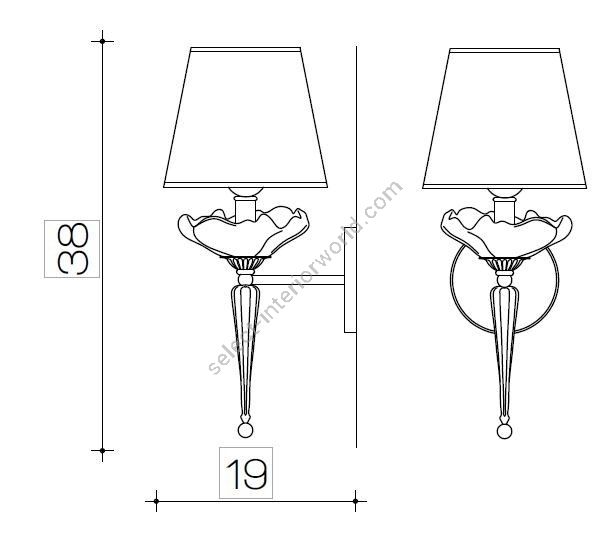 Il Paralume Marina / Wall Lamp / 777/A