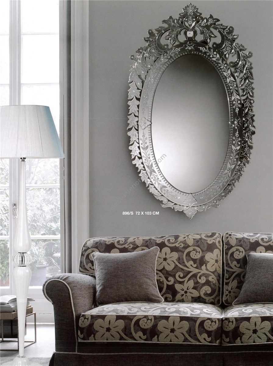 Italian Luxury Lighting / Wall Mirrors / Luxury Venetian Glass Murano Glas 896S