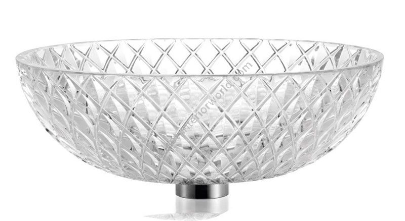 Il Paralume Marina / Washbasin handmade in clear Italian crystal / BA730