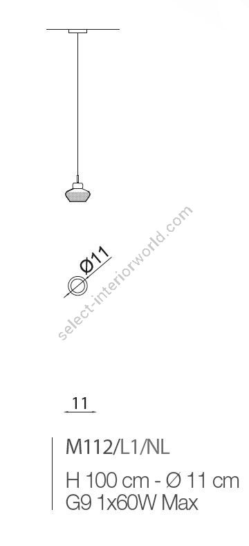 Il Paralume Marina / Chandelier / M112/L1