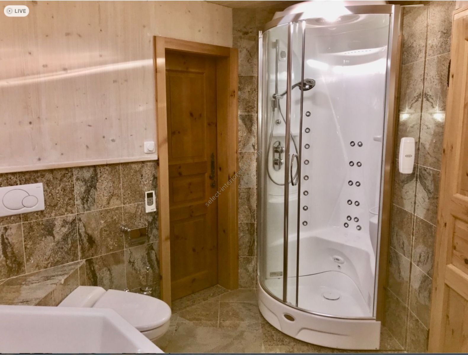 Jacuzzi Luxury Shower Cabin 90 x 90 cm – Hydromassage Steam Generator Chromotherapy and Radio – Made in Italy