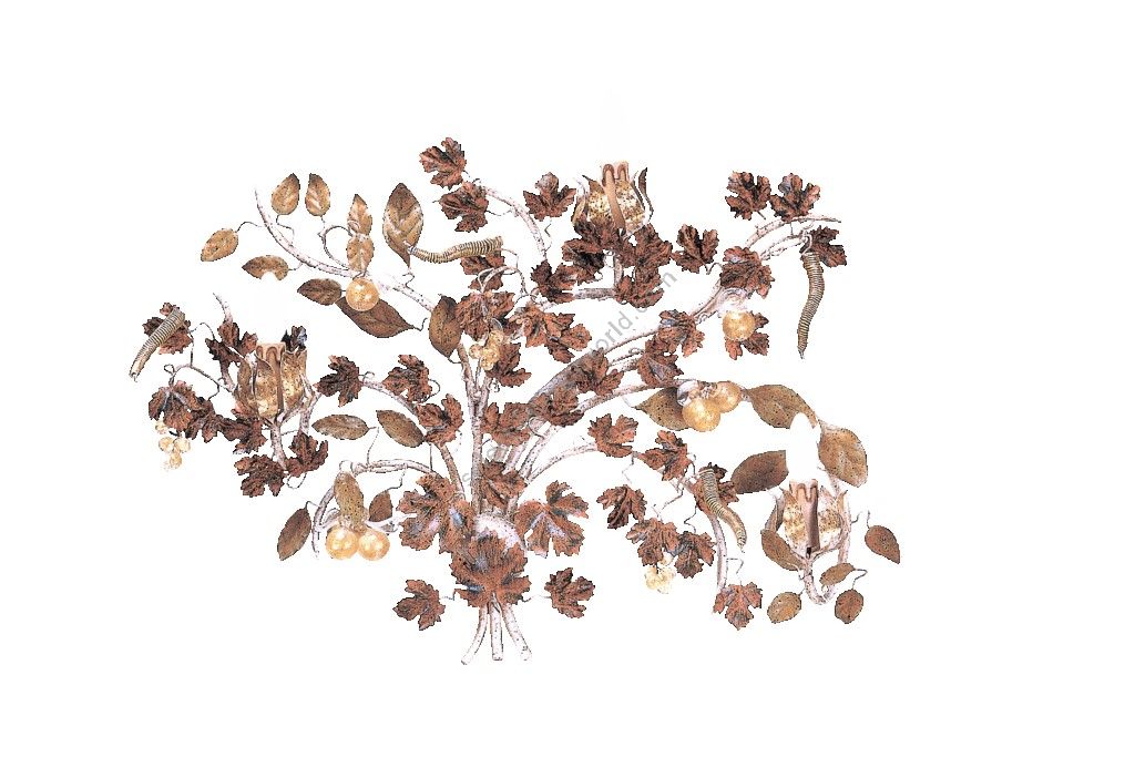 Mechini / Wall Lights / Wrought Iron with Murano Glass A/autunno/3