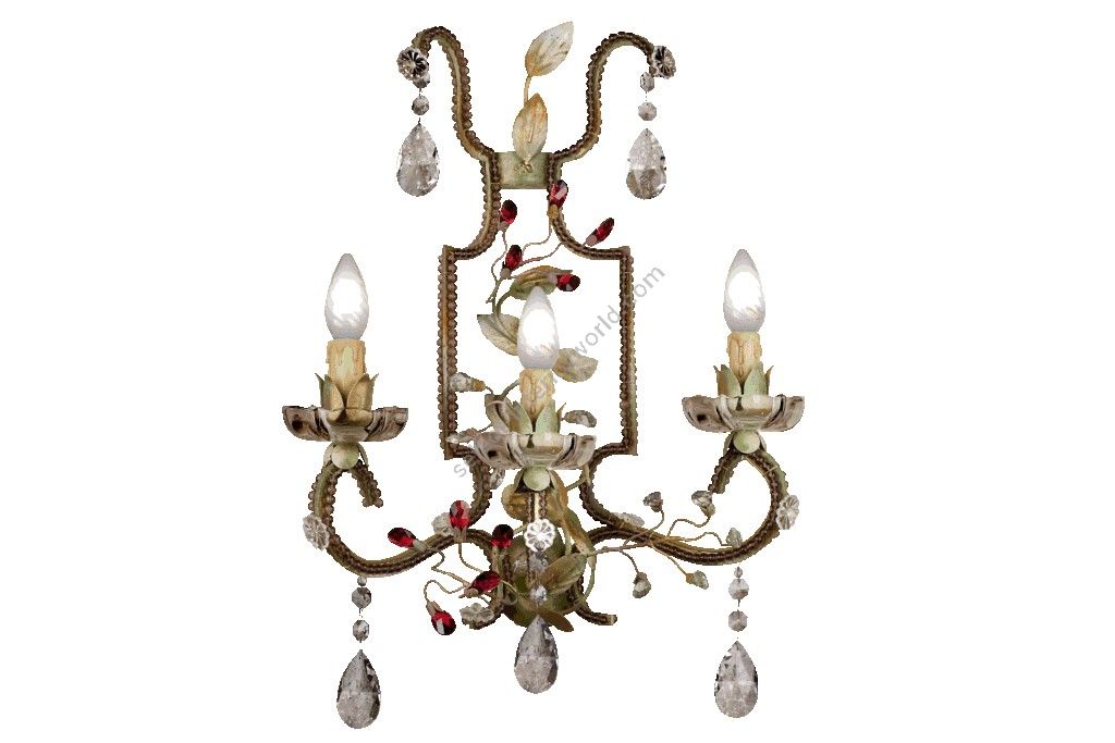 Mechini / Wall Lights / Clear and Colored Bohemian Crystal A255/3
