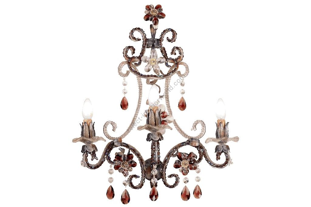 Mechini / Wall Lights / Clear and Coloured Bohemian Crystal A273/3