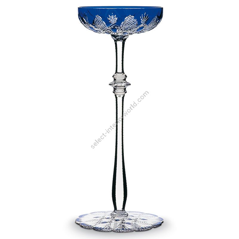 Baccarat Tsar Champagne Coupe | Pink, Green, Blue