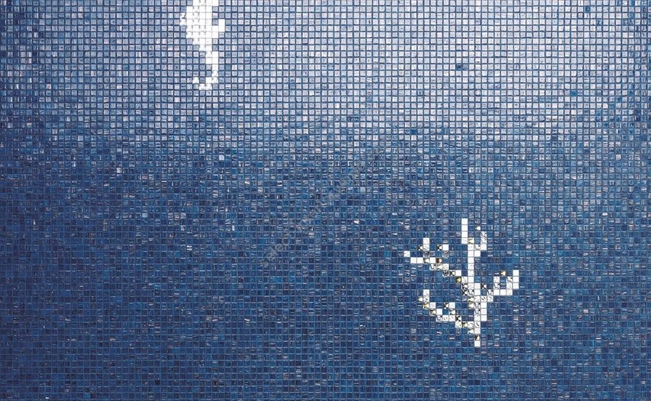 Bisazza / Mosaico - Decorations / Corals & Seahorses Blue (Luxe)
