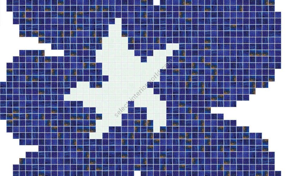 Bisazza / Mosaico - Decorations / Fiore Blu Grande (Pools)