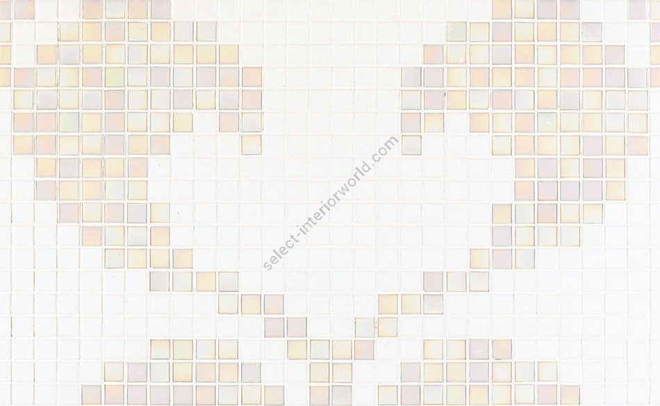 Bisazza / Mosaico - Decorations / Hearts White (Modern)