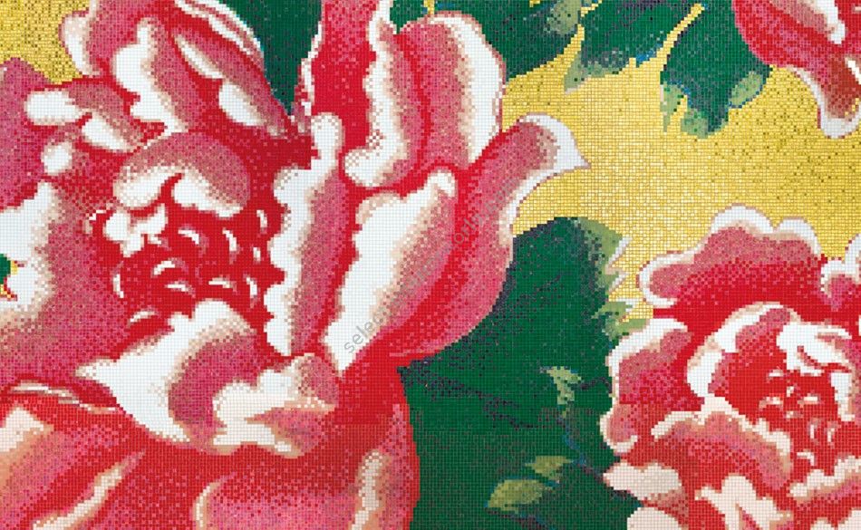 Bisazza / Mosaico - Decorations / Peonies Oro (Flora)