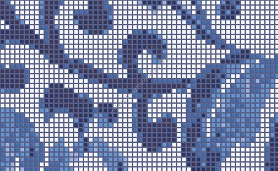 Bisazza / Mosaico - Decorations / Summer Flowers Blue (Flooring)