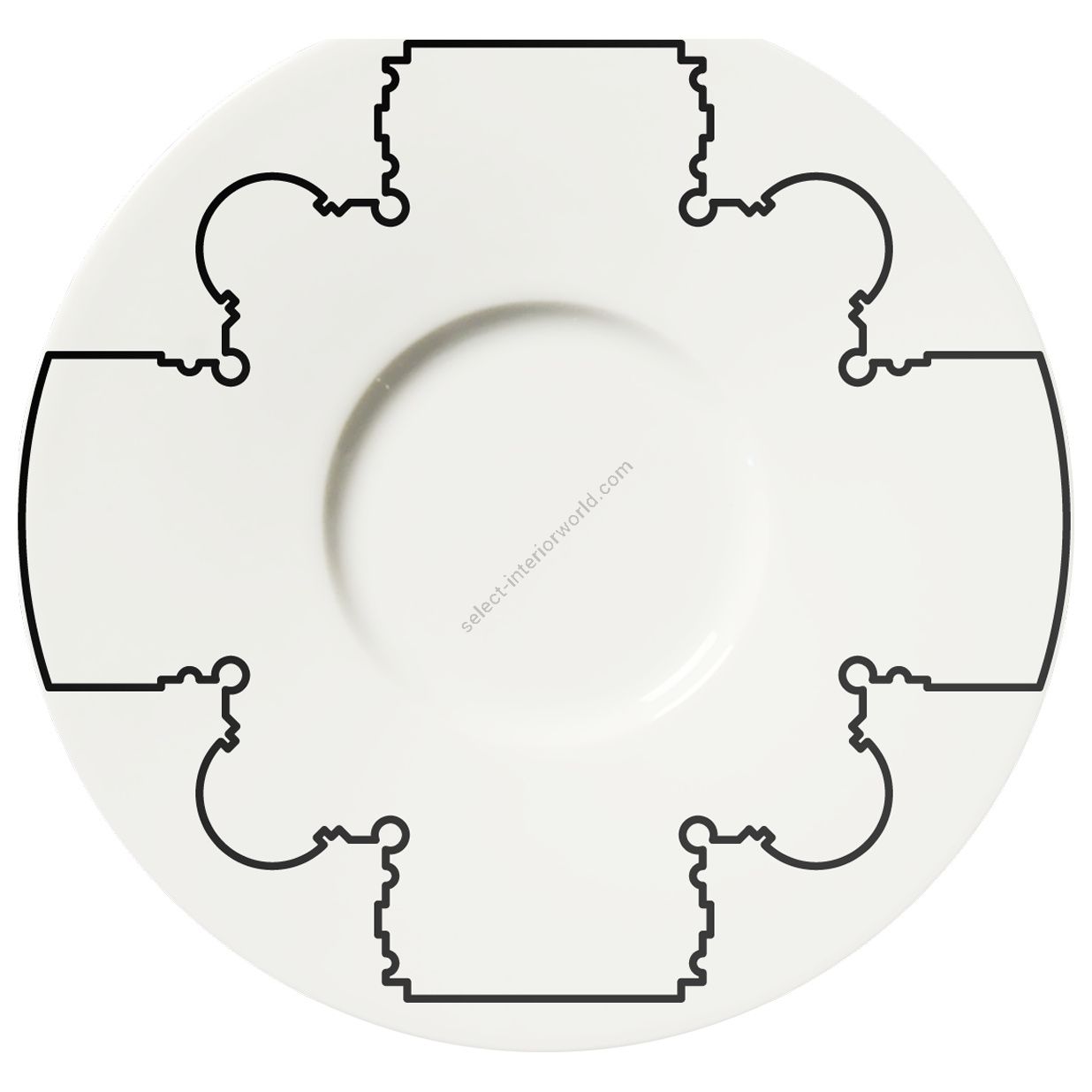 Le Porcellane / Plates & Bowls Tabletop / Baroqeat Black 5873
