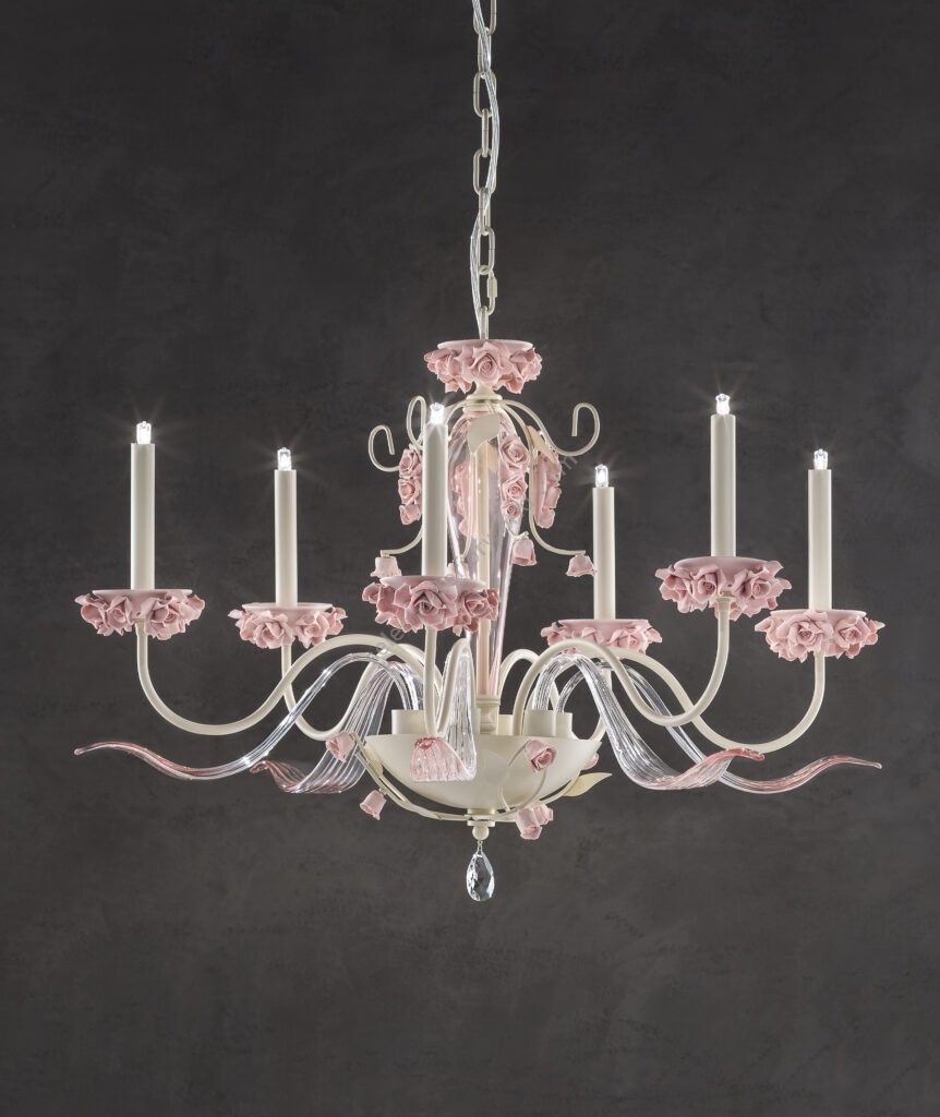 Euroluce Lampadari / Chandeliers / Bora L6 Rosa