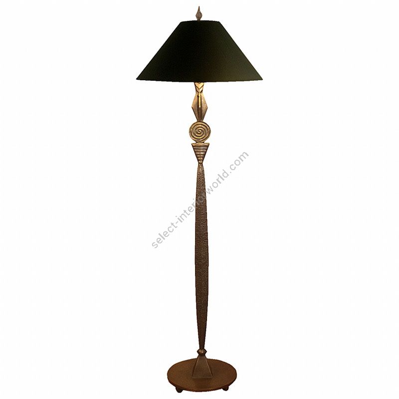Corbin Bronze Floor Lamp Medallion, Bronze Floor Lamp Base