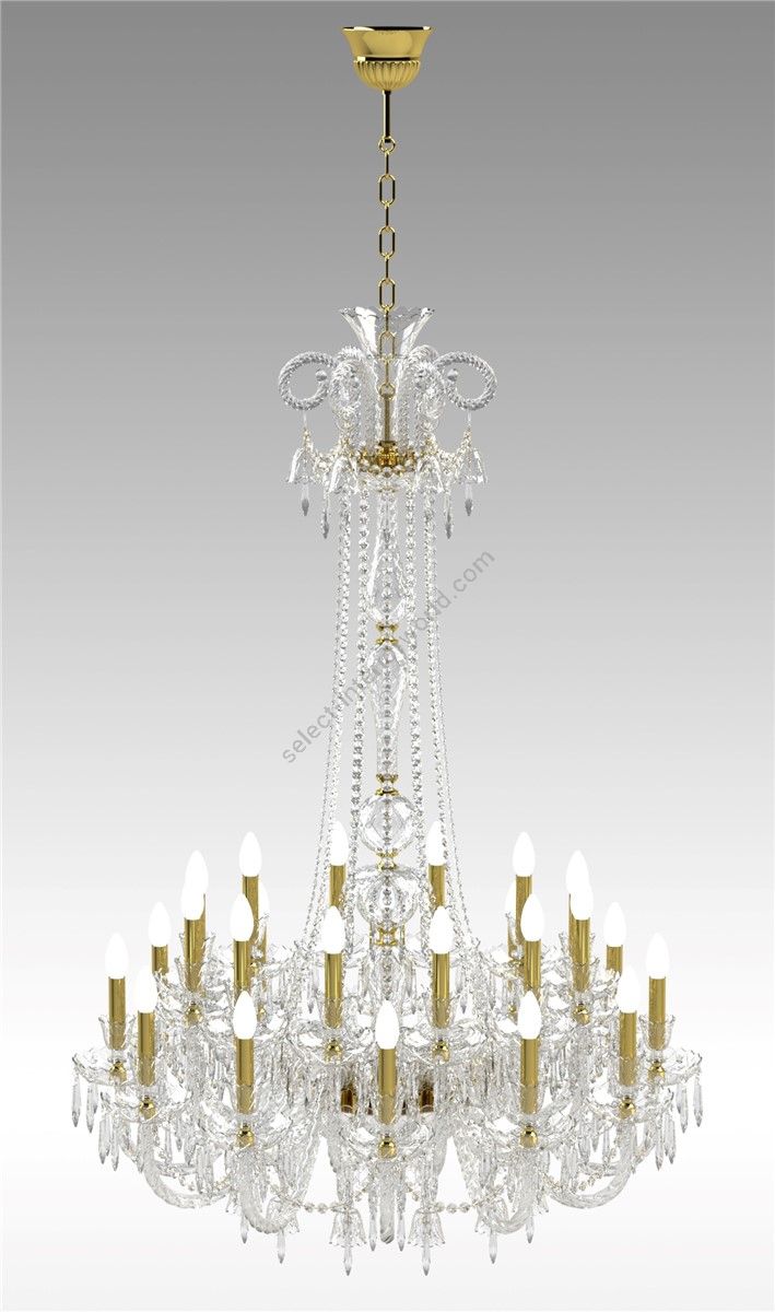 Italian Luxury Lighting / Chandeliers / Elegance Crystal 24 Lights D1200 024
