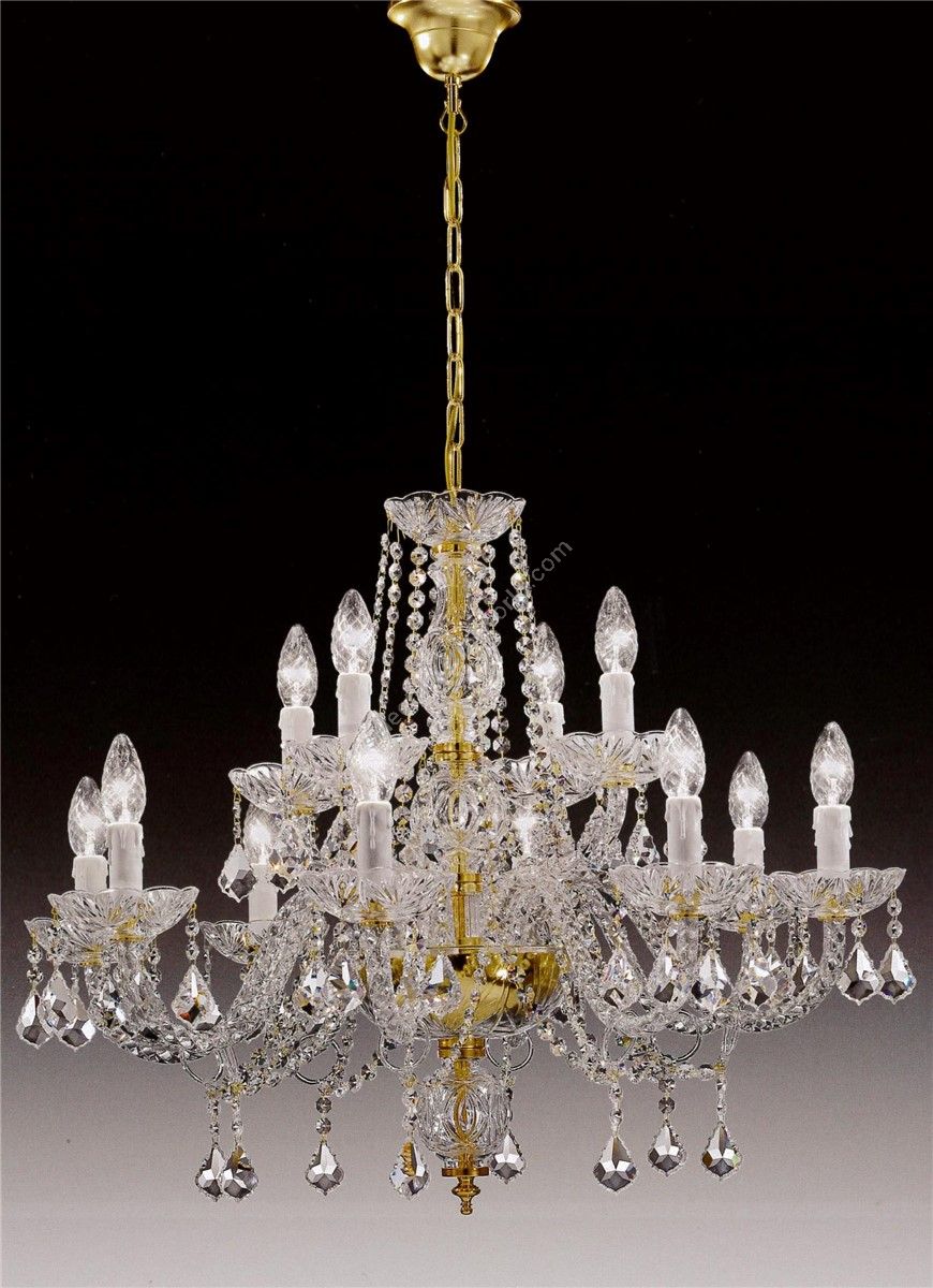 Italian Luxury Lighting / Chandeliers / Elegance Crystal 12 Lights D1315 012
