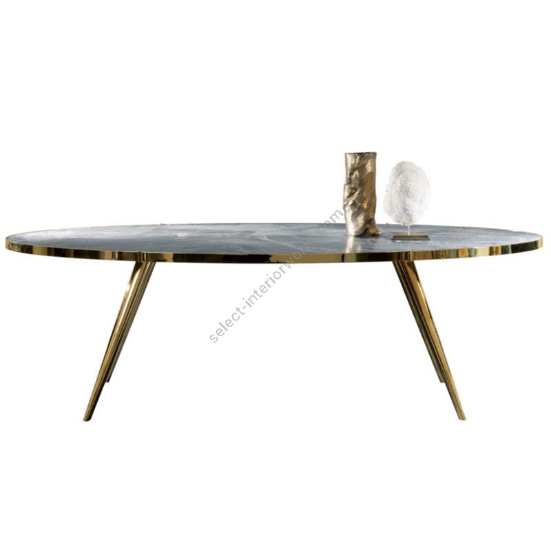 DOM Edizioni / Dining Tables / Jerome Elliptic Glass Top