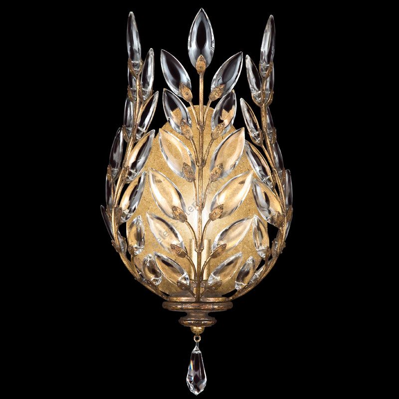 Fine Art Handcrafted Lighting / Wall Sconces / Crystal Laurel 17″ 759550 773850