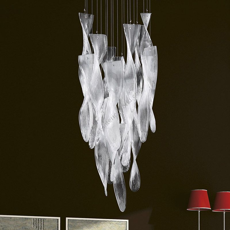 Glass & Glass Murano / Pendant lamp / Eliche ART. 3500/S5