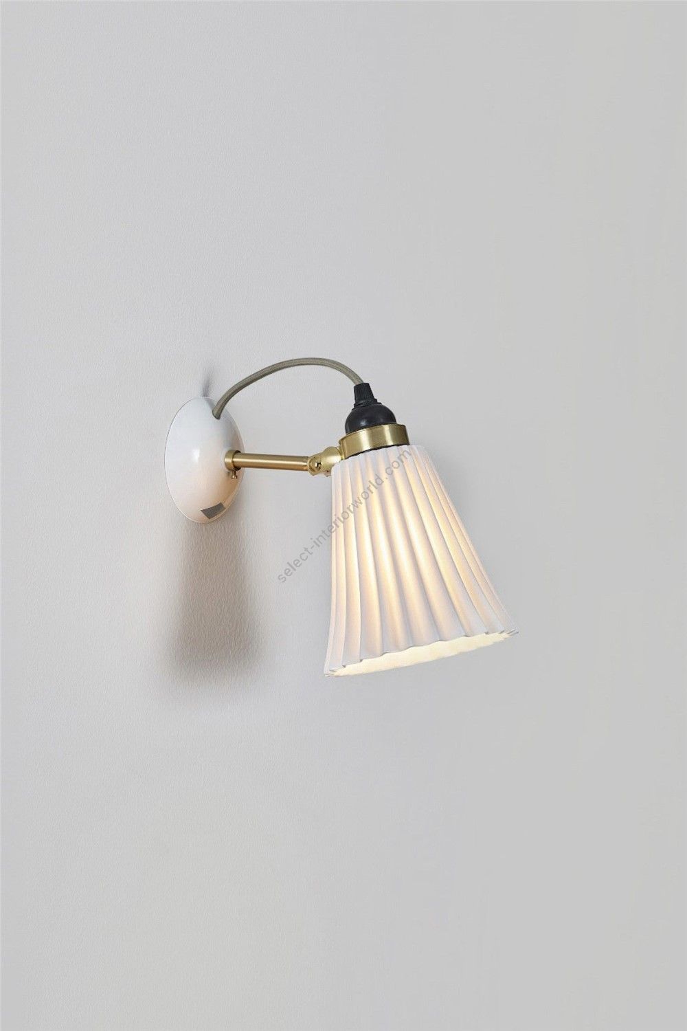 Original BTC / Wall Lights / Hector Pleat Medium Brass