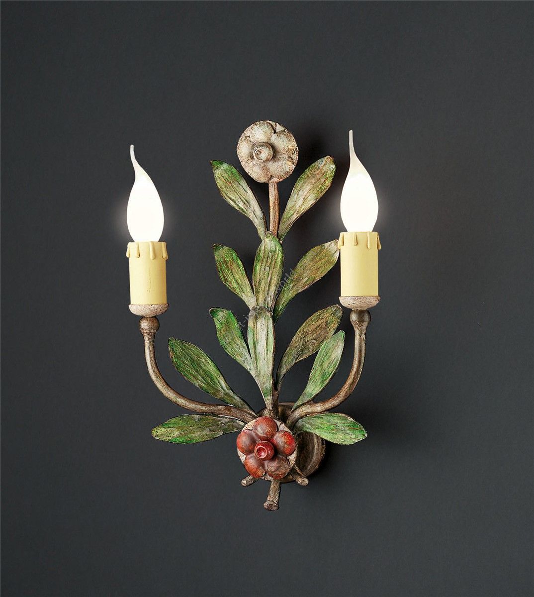 Officina Ciani / Wall Sconces / Wrought Iron HL1077WA-2s Vaso fiorito