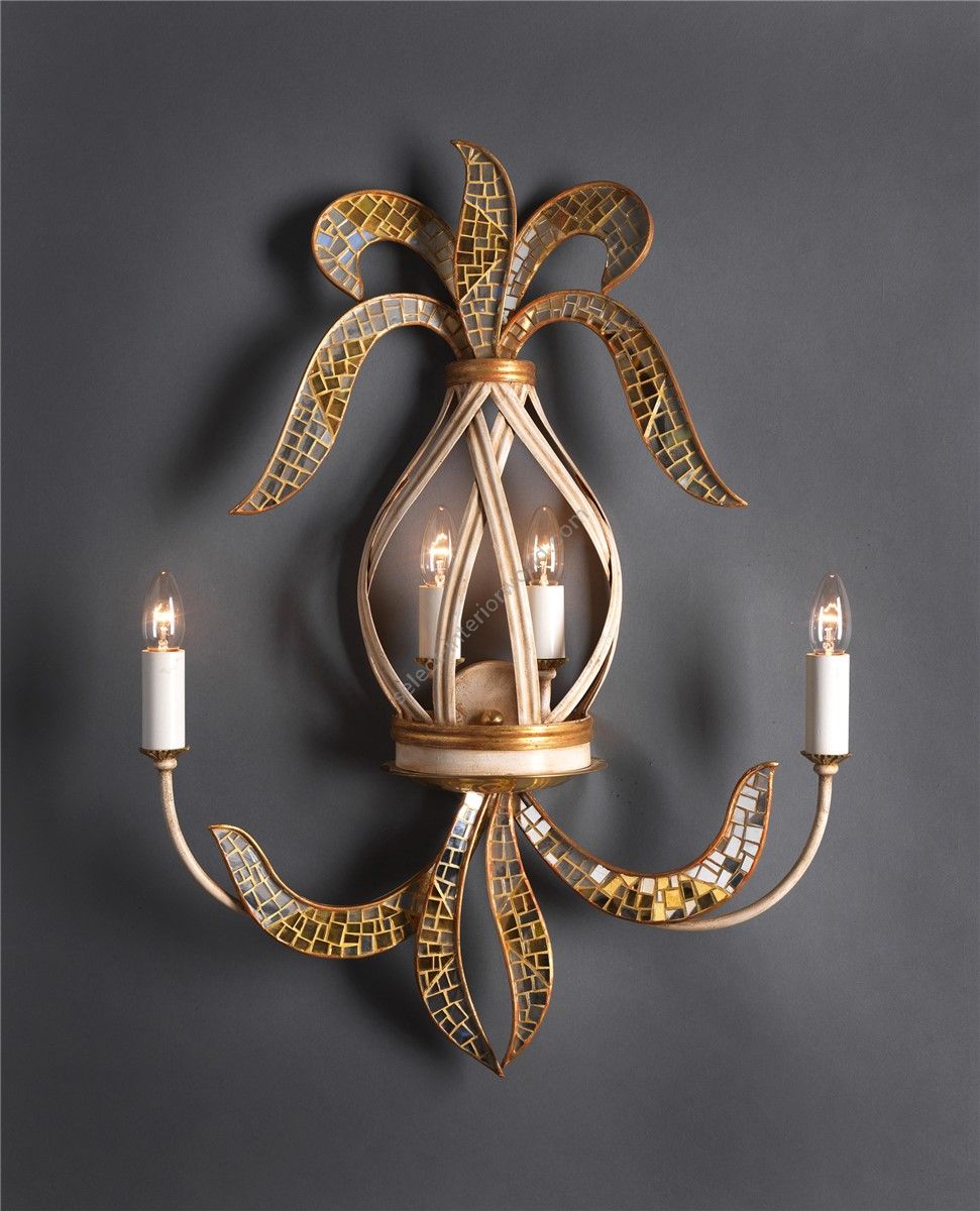 Officina Ciani / Wall Sconces / Metal with Mosaic HL1091WA-4 Miami