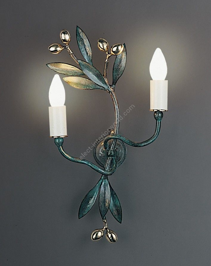 Officina Ciani / Wall Sconces / Iron and Brass HL1095WA-2S Olivo