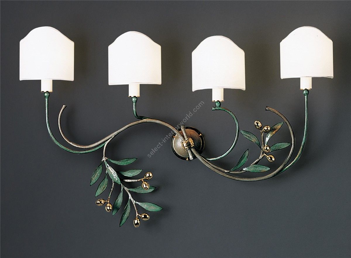 Officina Ciani / Wall Sconces / Metal HL1095WA-4ORIZ Olivo