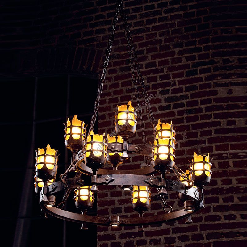 Robers / 12-lighter Suspension Lamp / HL 2425-N