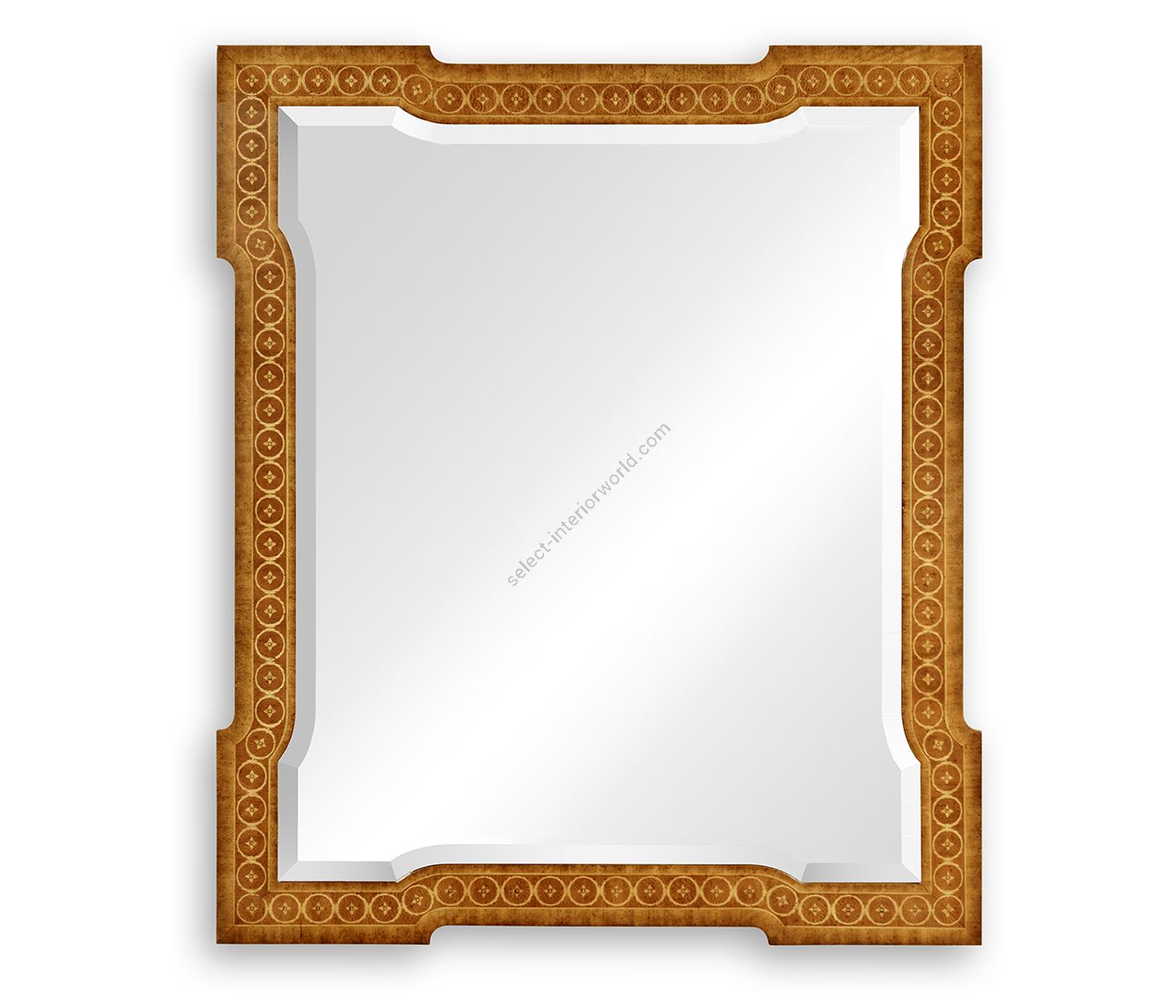 Jonathan Charles / Napoleon III Style Wall Mirror Fine Inlay / 494915-SAM