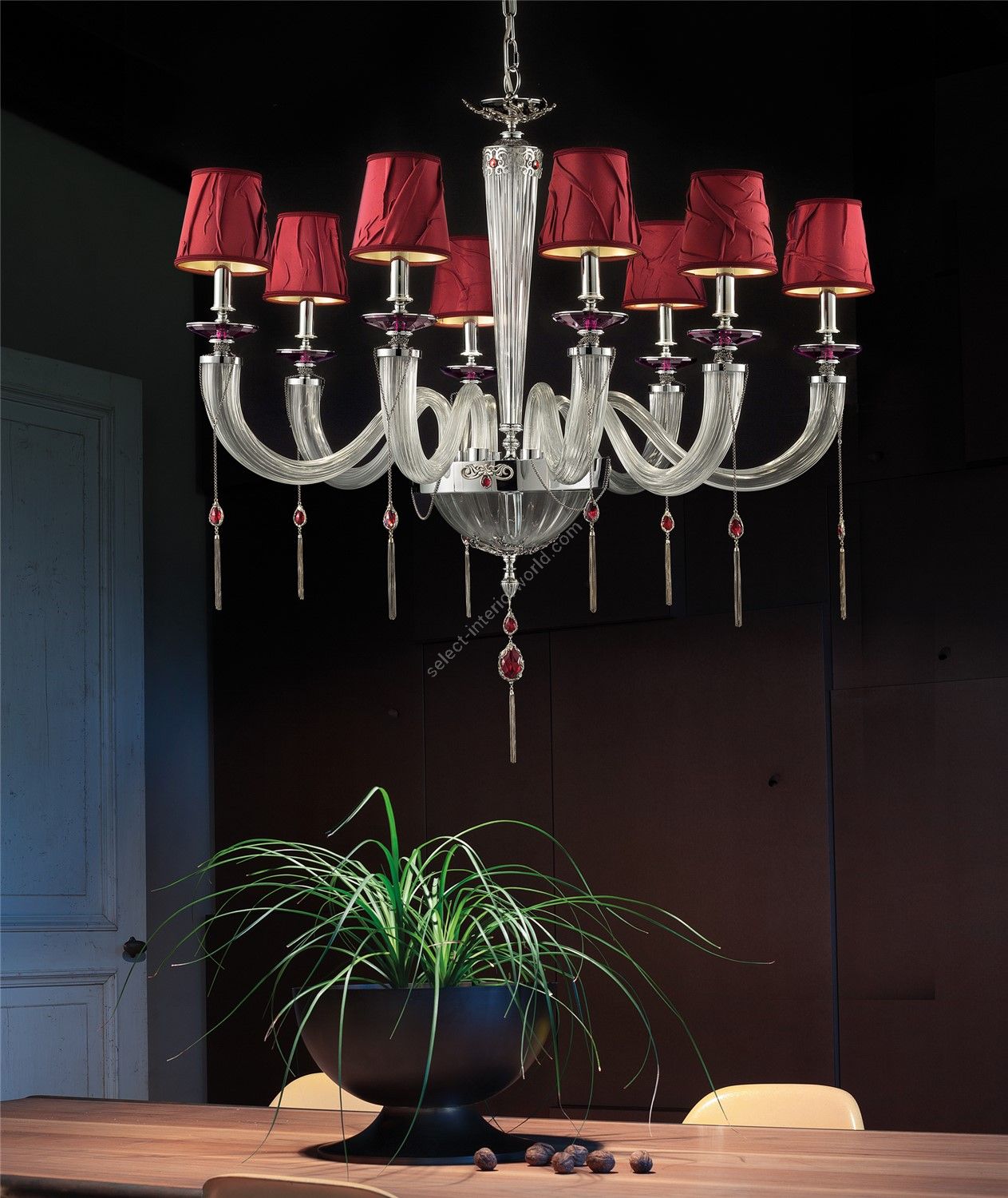 Euroluce Lampadari / Chandeliers / Julienne Clear L8 Shade – Cromo