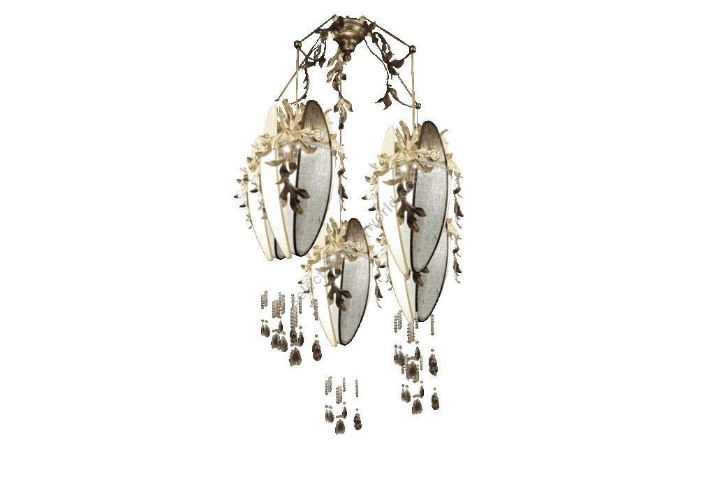 Mechini / Chandeliers / Clear Bohemian Crystal and Lamp Shades L-flute/5