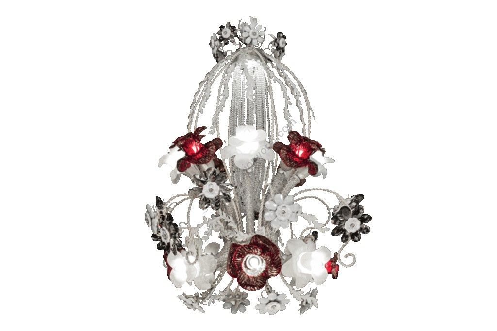 Mechini / Chandeliers / Coloured Bohemian Crystal & Murano Glass L-GIGLIO/16