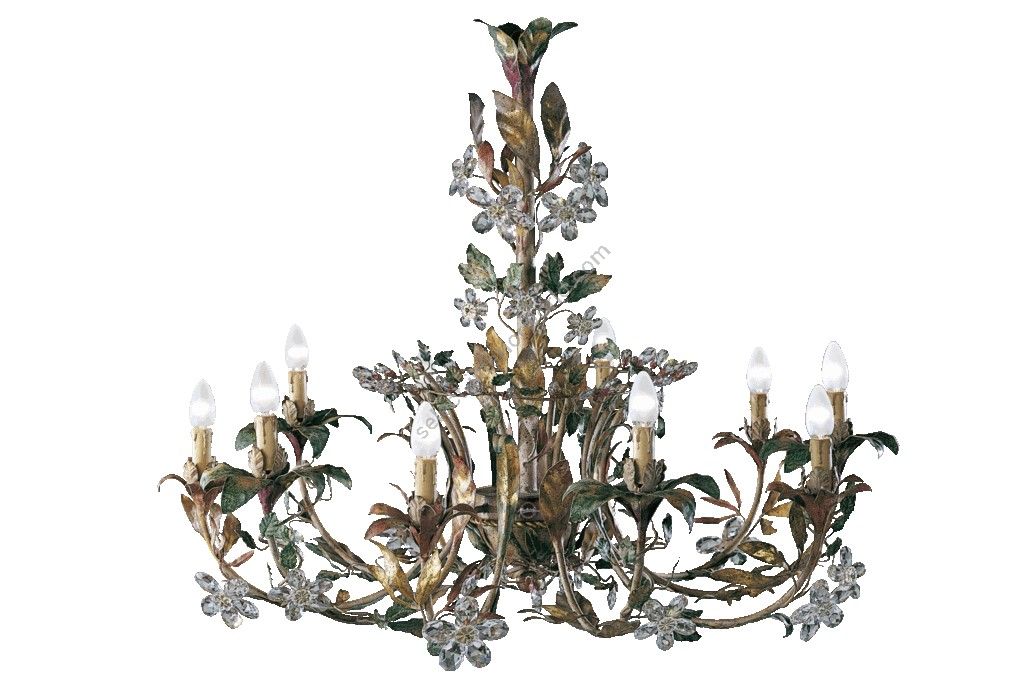 Mechini / Chandeliers / Wrought Iron with Clear Bohemian Crystal L-ZAGARA/10