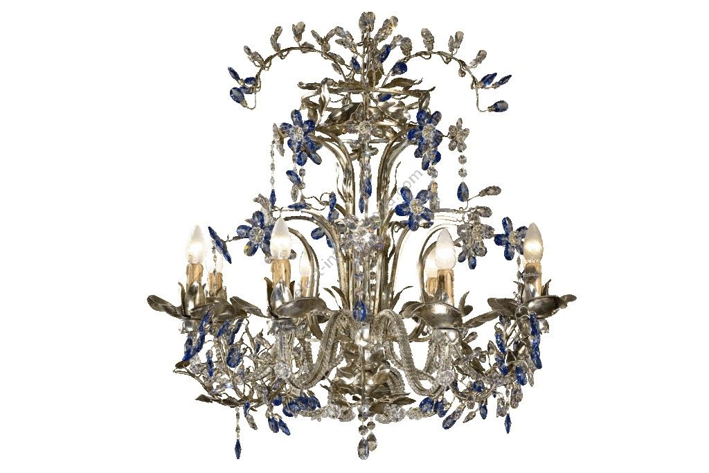 Mechini / Chandeliers / Bohemian Crystal and Clear Pearl Banding L106/8 BIS