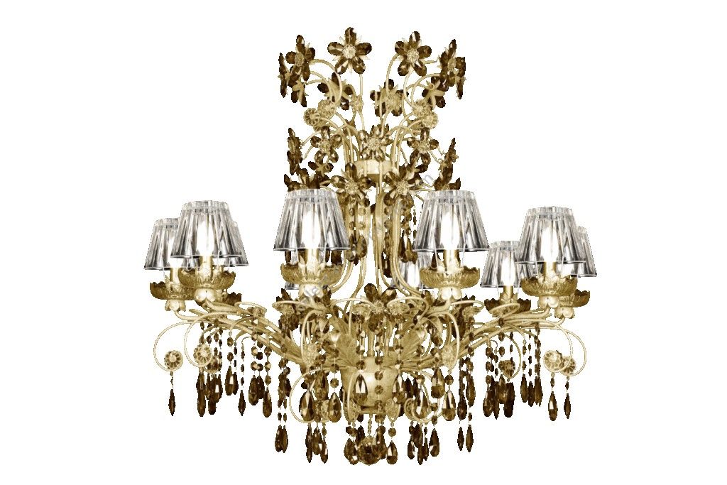 Mechini / Chandeliers / Bohemian Crystal and Bohemian Crystal Lampshade L152/10