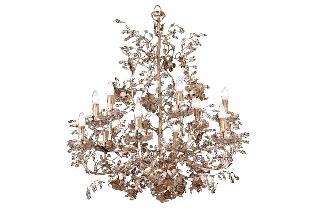 Mechini / Chandeliers / Clear Bohemian Crystal and Murano Glass L241/12