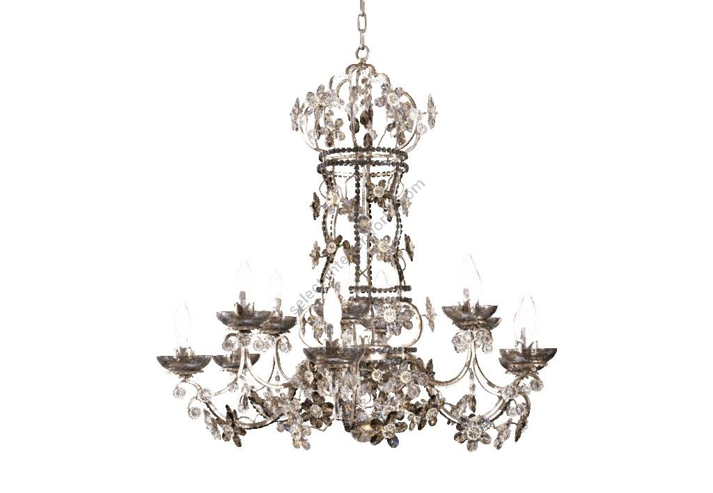 Mechini / Chandeliers / Clear and Coloured Crystal and Crystal Strip L282/12