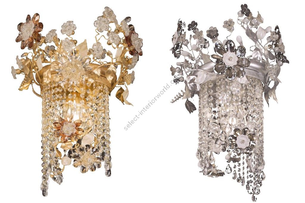 Mechini / Chandeliers / Bohemian Crystal & Biscuit Ceramic & Murano Glass L322/1