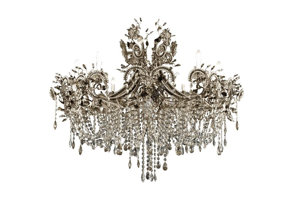 Mechini / Chandeliers / Clear and Coloured Bohemian Crystal L800/11 Gold