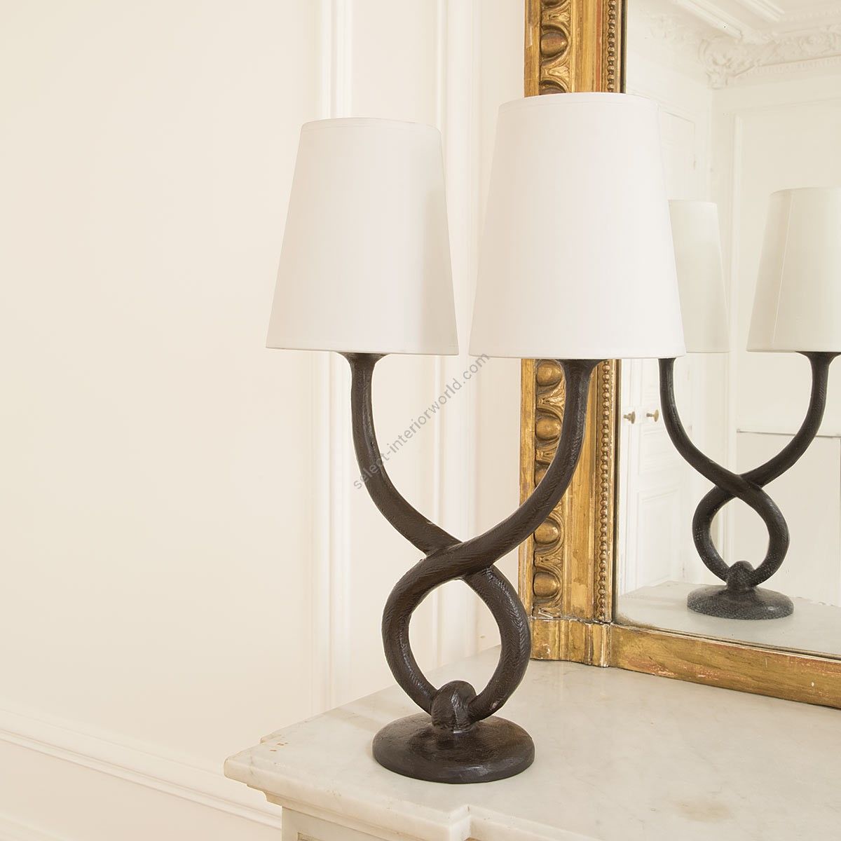 Objet Insolite / Bronze table lamp / Lampe Aladin