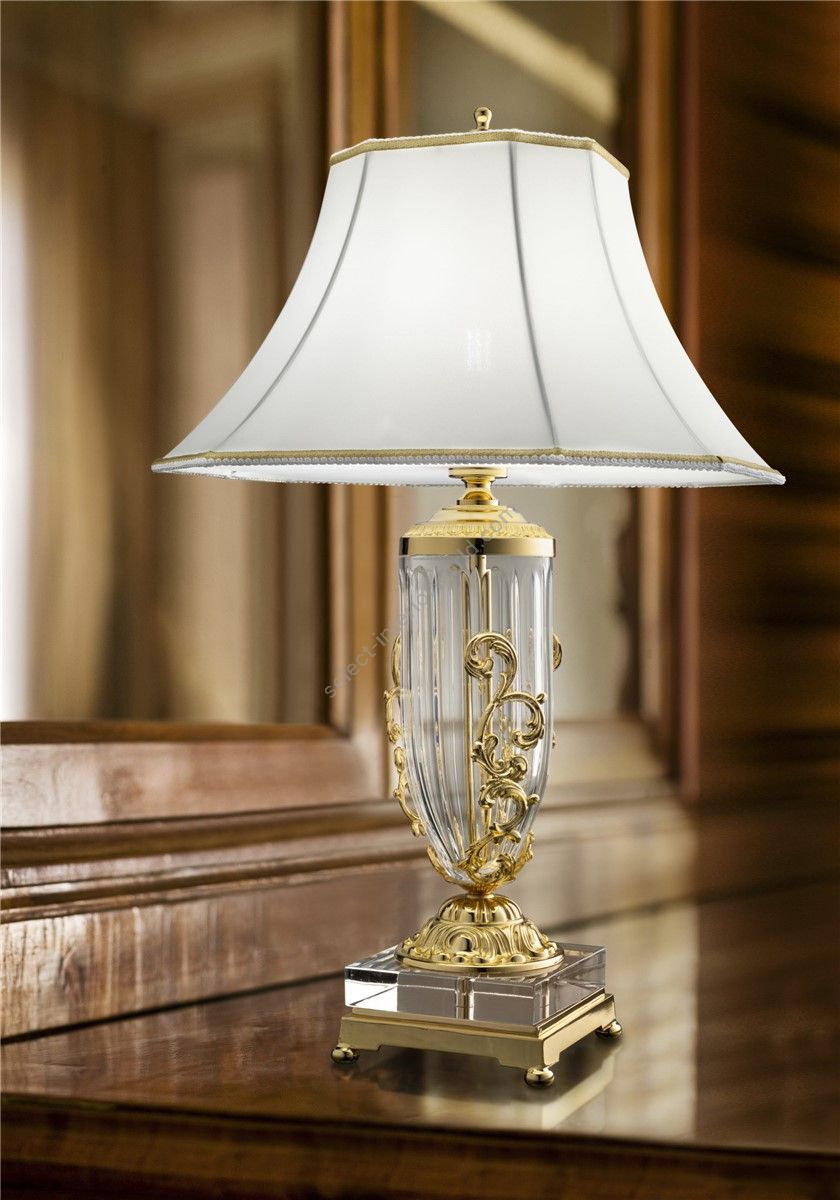 Italian Luxury Lighting / Table Lamps / Crystal and Brass LF1008