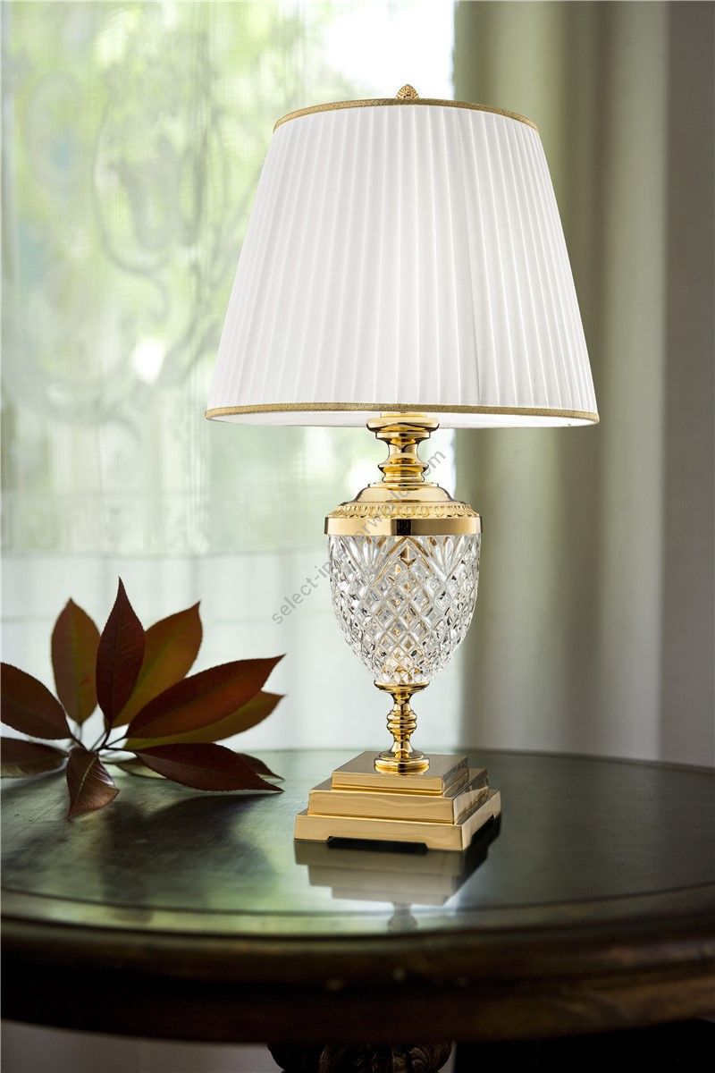 Italian Luxury Lighting / Table Lamps / Crystal and Brass LF2010