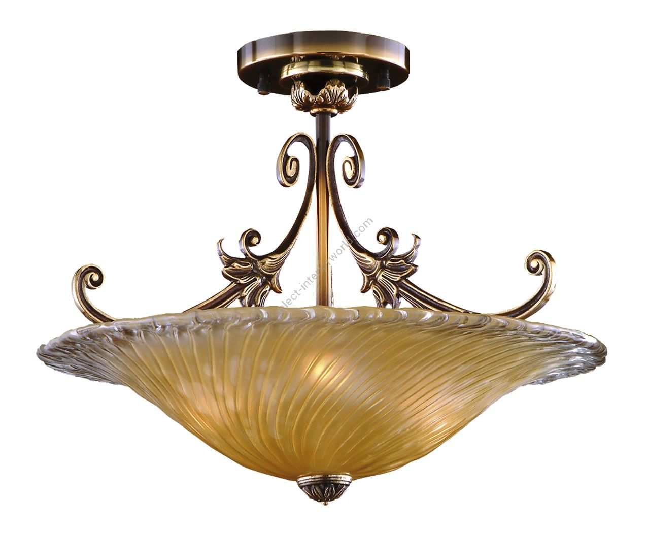 Mariner / Venetian glass Ceiling Lamp / Romantic 19510
