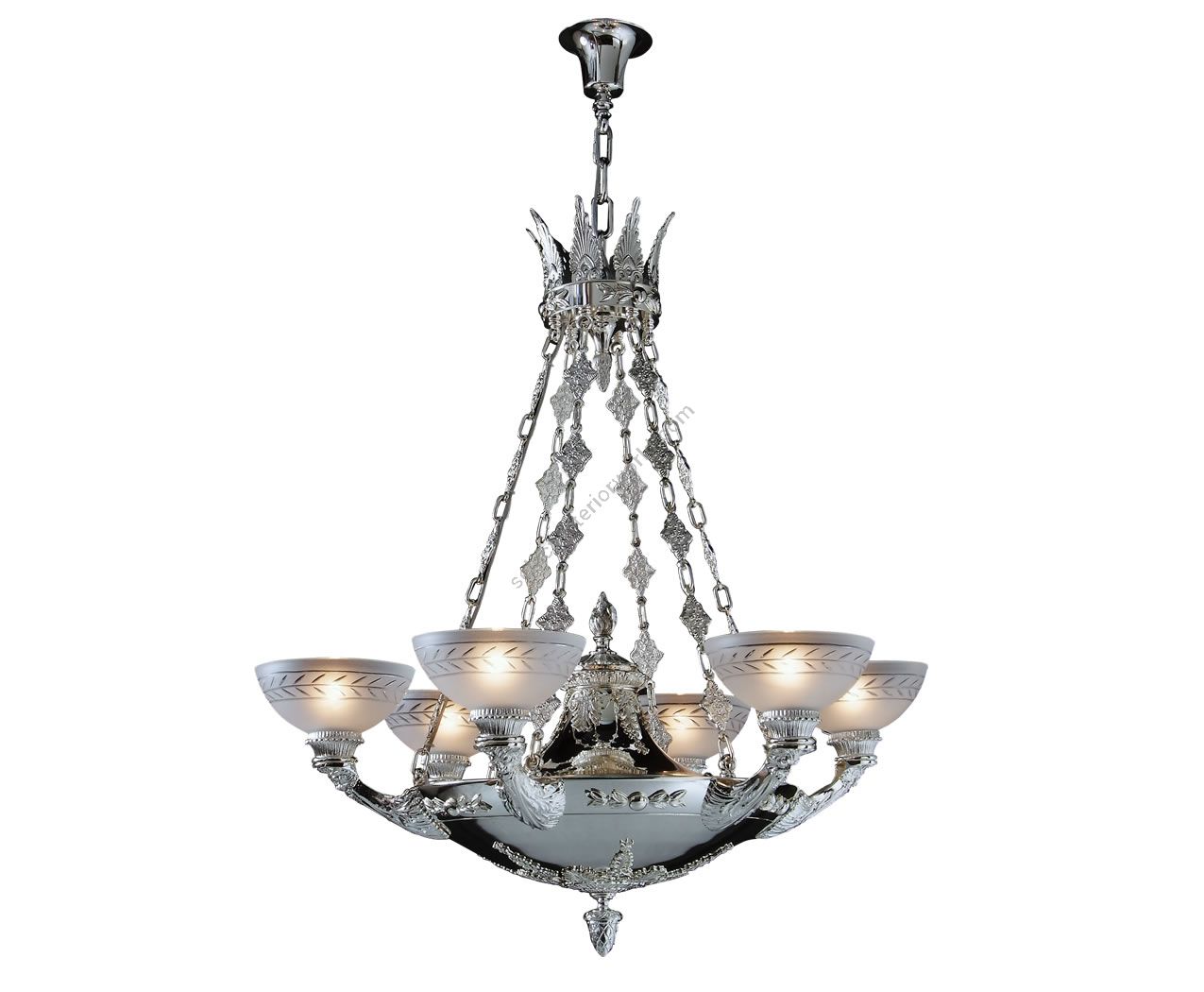 Mariner / French Empire Style Six-Light Chandelier / 18812