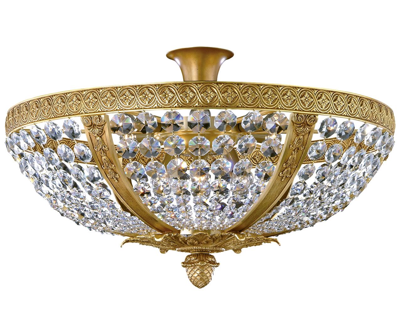 Mariner / Large Crystal Ceiling Lamp / Royal Heritage 19602