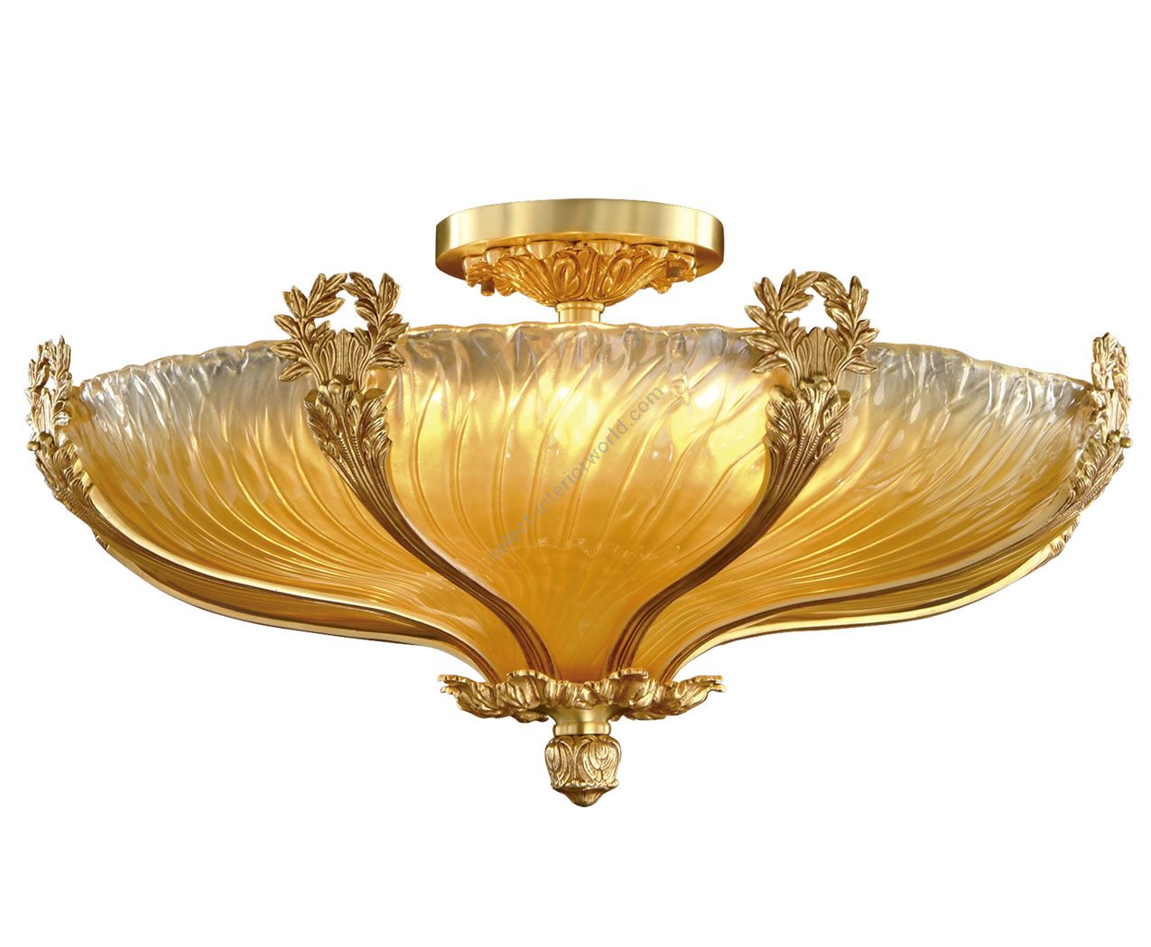 Mariner / Venetian Glass Ceiling Lamp / Royal Heritage 19612