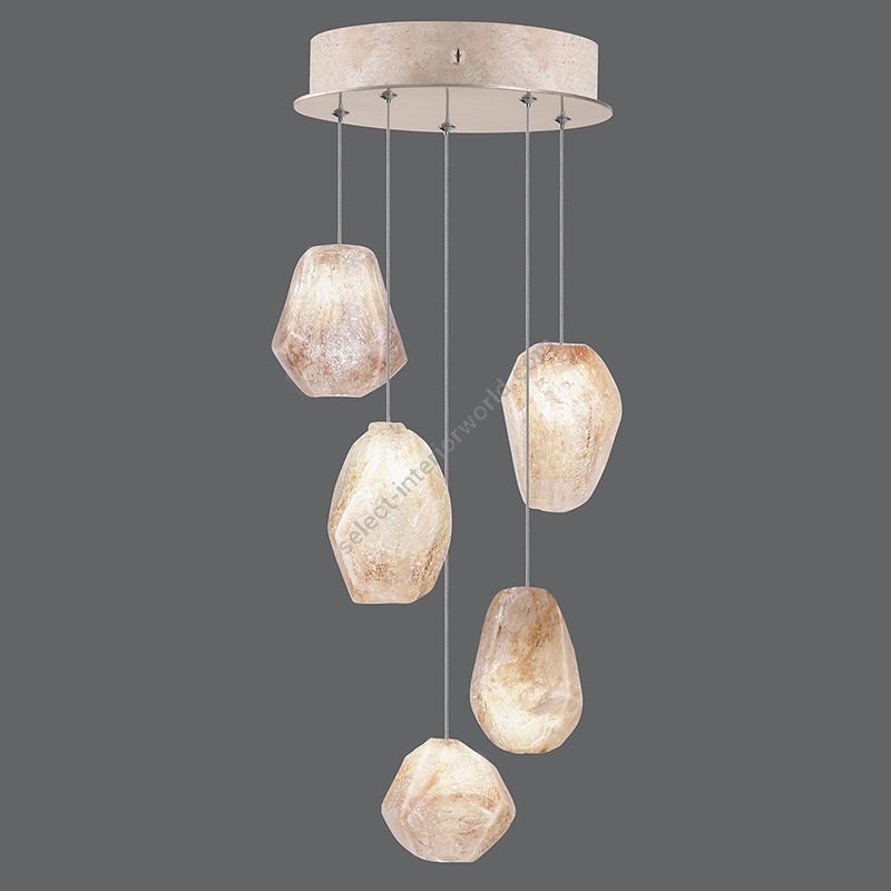 Fine Art Handcrafted Lighting / Pendant Lights / Natural Inspirations 12″ Round 852440-14L 24L