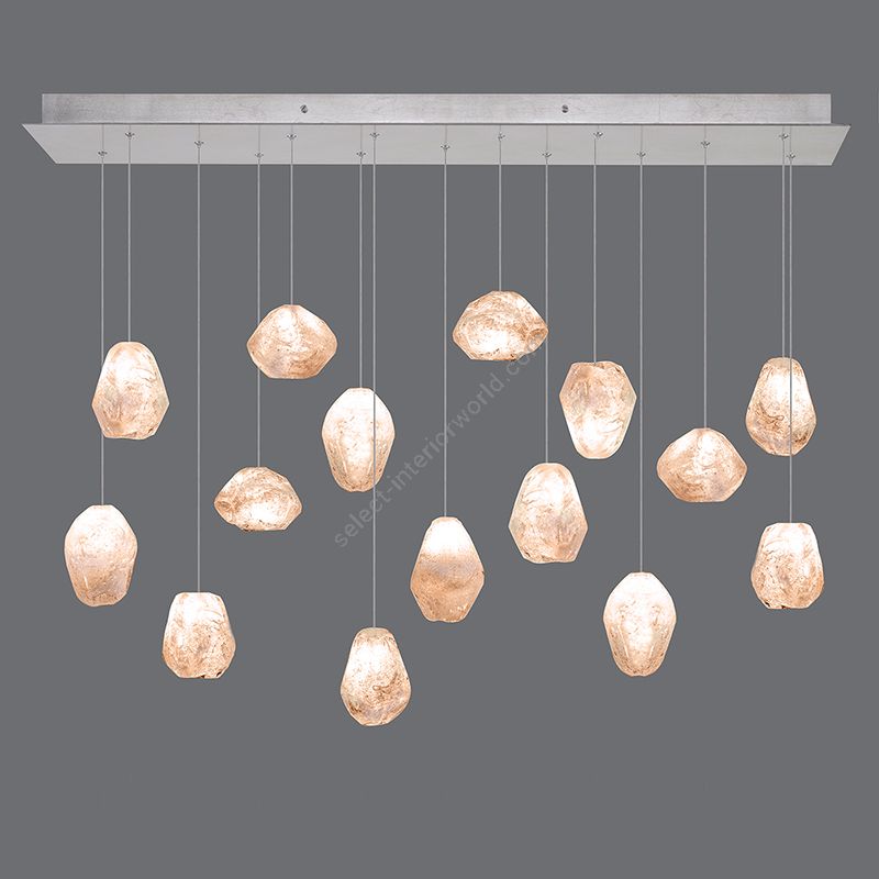 Natural Inspirations 48″ Rectangular Pendant 853740-14L, 24L by Fine Art Handcrafted Lighting