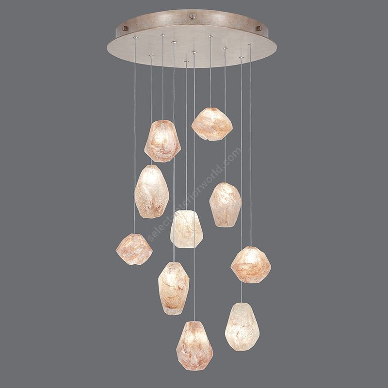 Fine Art Handcrafted Lighting / Pendant Lights / Natural Inspirations 22″ Round 863540-14L 24L
